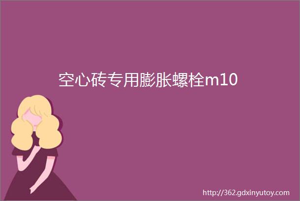 空心砖专用膨胀螺栓m10