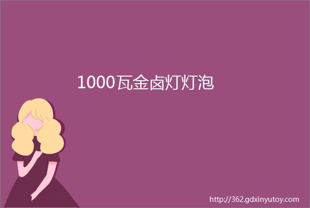 1000瓦金卤灯灯泡