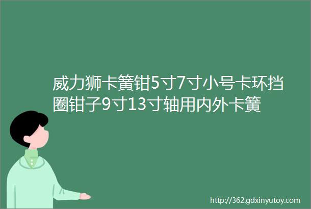 威力狮卡簧钳5寸7寸小号卡环挡圈钳子9寸13寸轴用内外卡簧