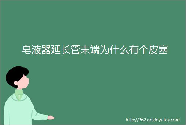 皂液器延长管末端为什么有个皮塞