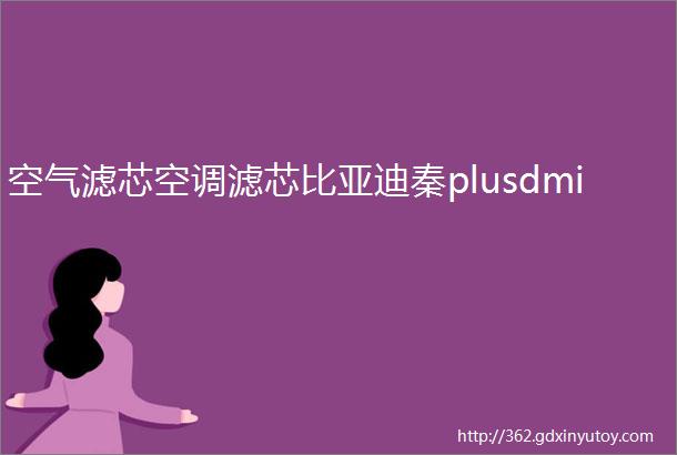 空气滤芯空调滤芯比亚迪秦plusdmi