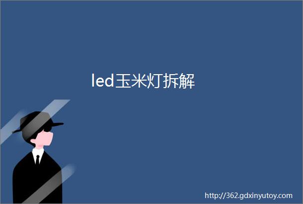 led玉米灯拆解