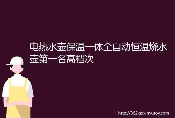 电热水壶保温一体全自动恒温烧水壶第一名高档次