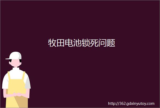 牧田电池锁死问题