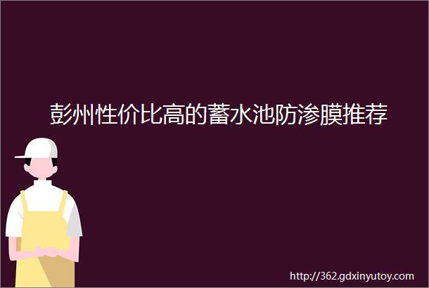 彭州性价比高的蓄水池防渗膜推荐