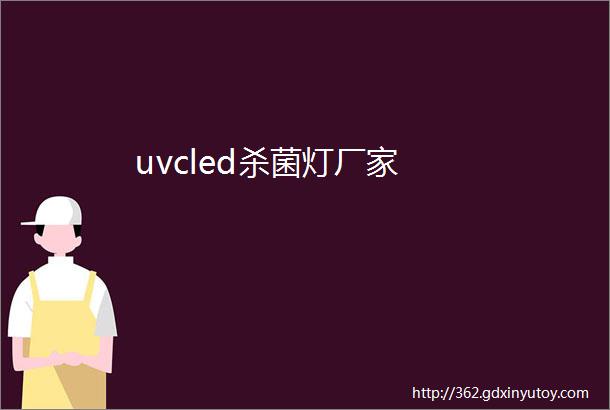 uvcled杀菌灯厂家