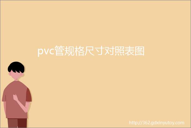 pvc管规格尺寸对照表图