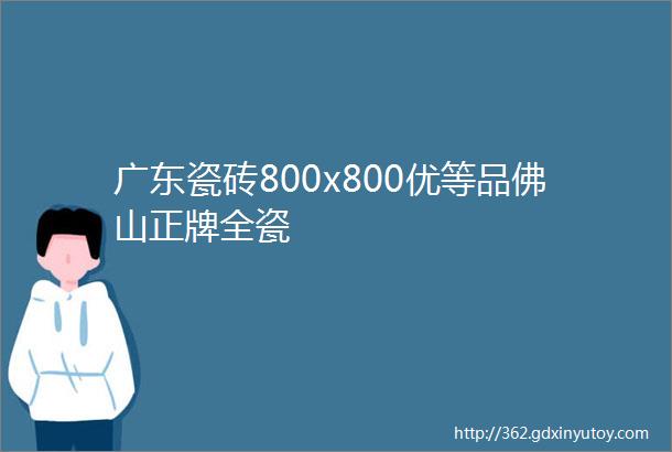 广东瓷砖800x800优等品佛山正牌全瓷