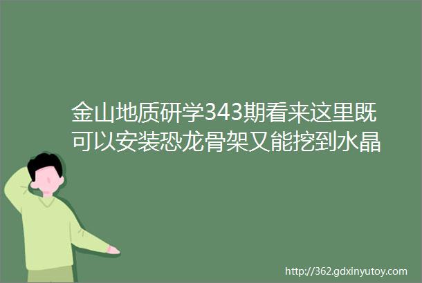 金山地质研学343期看来这里既可以安装恐龙骨架又能挖到水晶